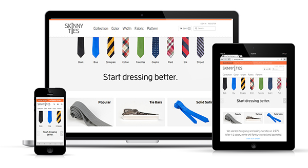 skinny ties rwd - eCommerce Development